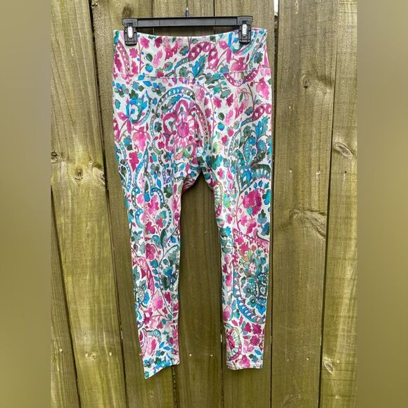 Soft Surroundings Floral print leggings pants pull on botanical small - Picture 1 of 4